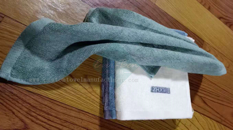 China Bulk Wholesale custom Bamboo beach towels Producer|Custom Teal Color Bamboo Sweat Towels Factory for Brazil Argentina Chile Africa Mexico Peru
